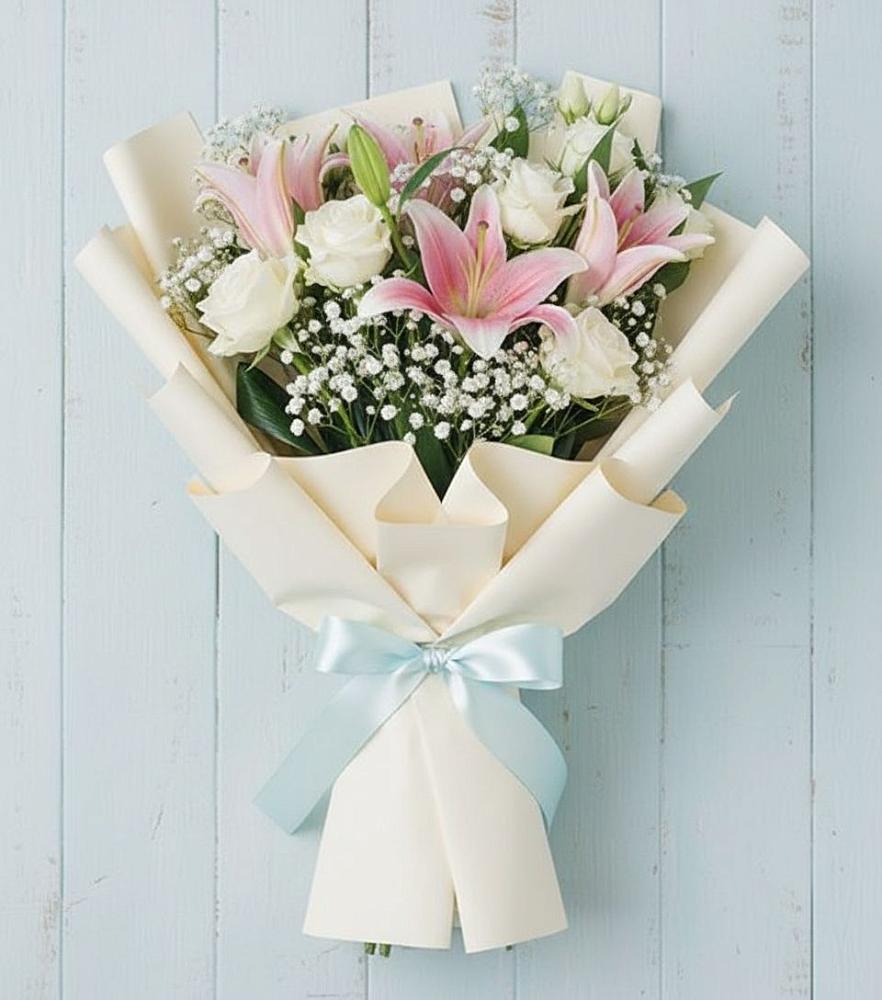 Букет цветов из: Лилии в Молзино