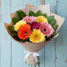 Букет цветов из:  Герберы #REPLACE_PRED# Молзино