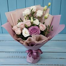 Букет цветов из:  Розы и Лизиантусы в Молзино
