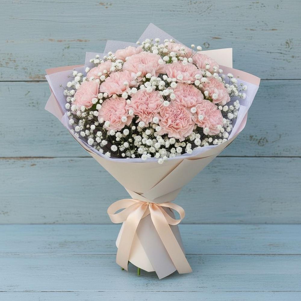 Букет цветов из: Гвоздики в Молзино