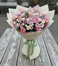 Букет цветов из:  Розы и Хризантемы #REPLACE_PRED# Молзино