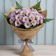 Букет цветов из:  Хризантемы #REPLACE_PRED# Молзино