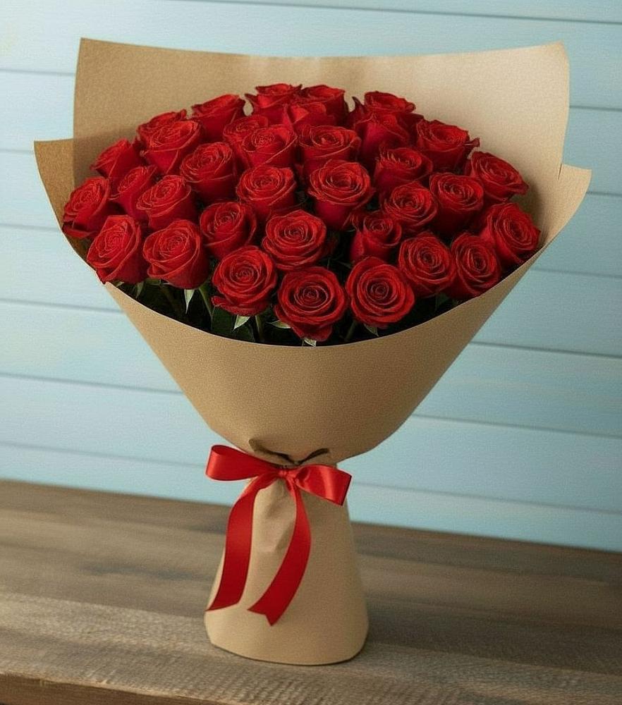 Букет Красные розы Милано в Молзино
