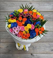 Букет цветов из:  Розы и Хризантемы в Молзино