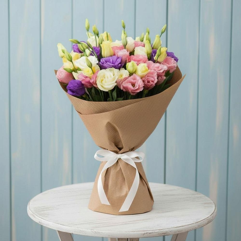 Букет цветов из: Лизиантусы в Молзино