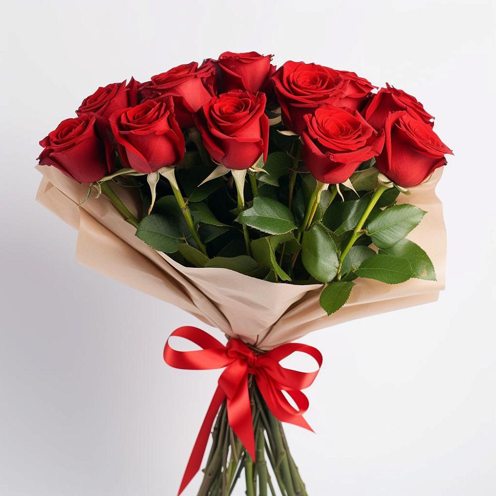 Букет 11 Красных роз Эдлесс Лав в Молзино